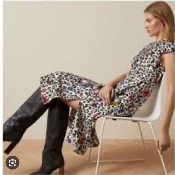 NWT Ted Baker London Stelaar Wilderness MIDI Dress Ted Size 1/ US XS - Picture 16 of 16